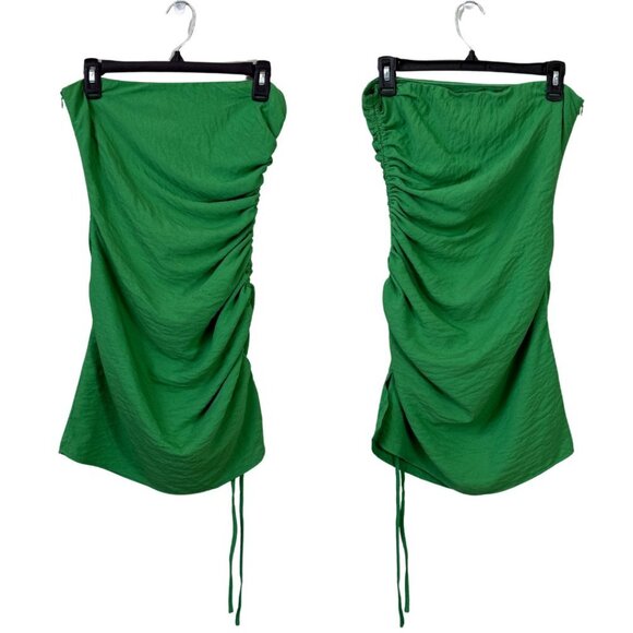 SNDYS x Molly King Nobu Mini Dress Womens 6 Green Strapless Ruched Revolve Party - Picture 3 of 16